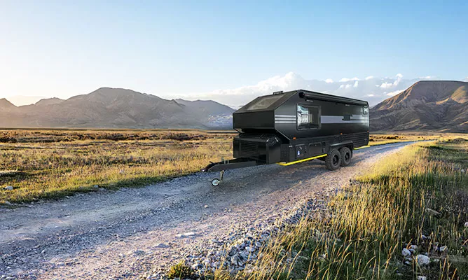 hybrid caravan camper trailer