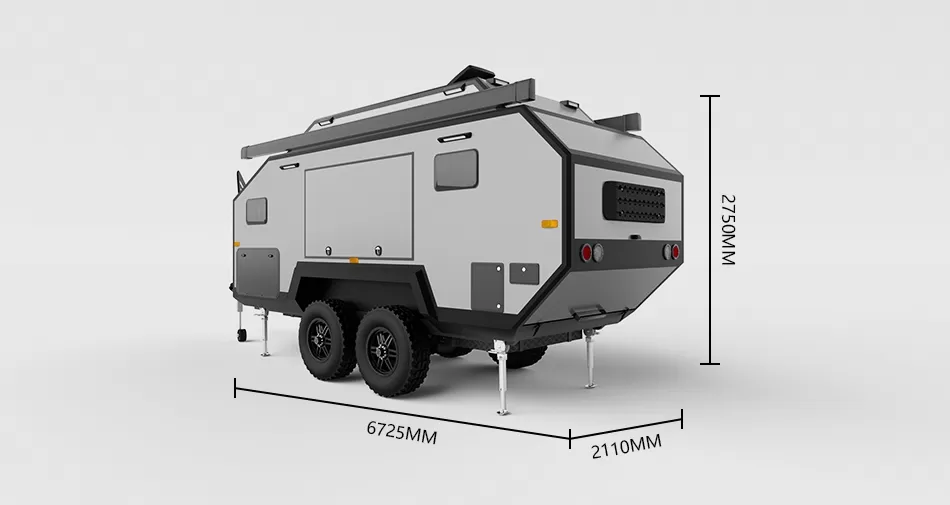 Size of HC-C4 Hybrid Caravan