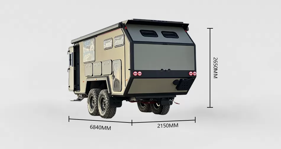 Size of HC-C5 Hybrid Caravan