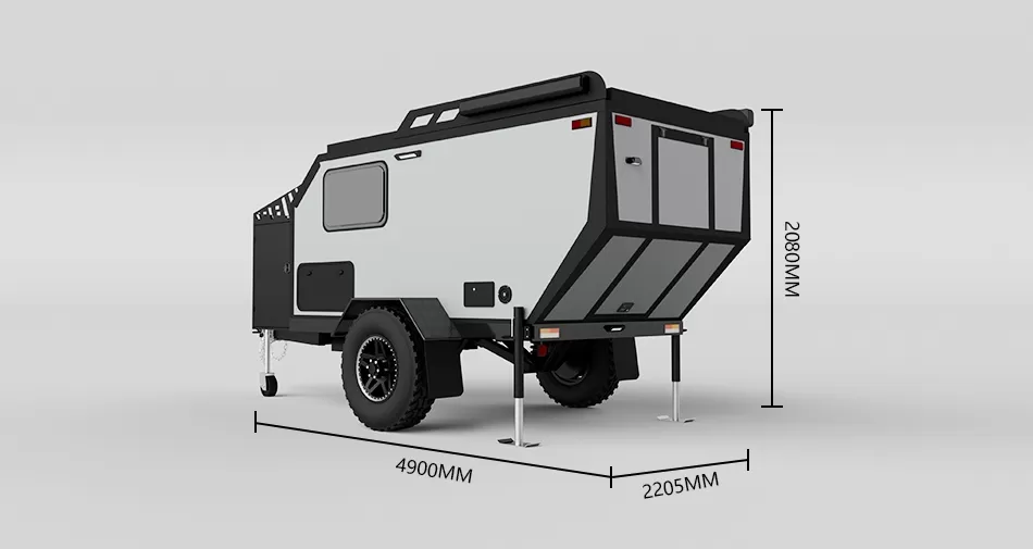 Size of OT-A2 Off-road Caravan
