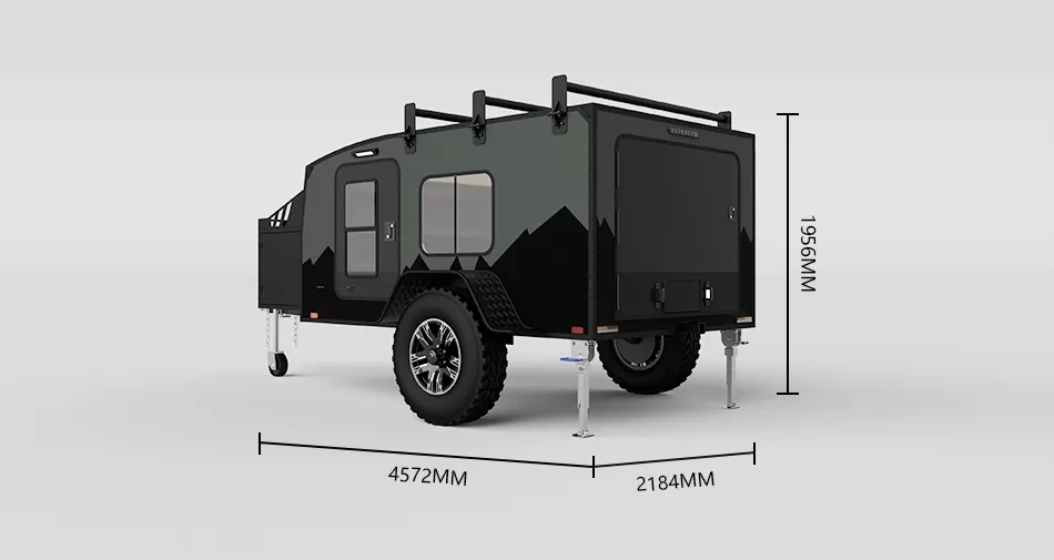 Size of OT-A4 Off-road Caravan