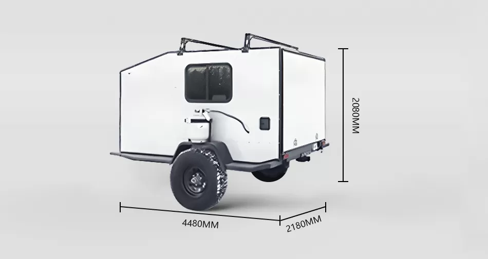Size of OT-A5 Off-road Caravan
