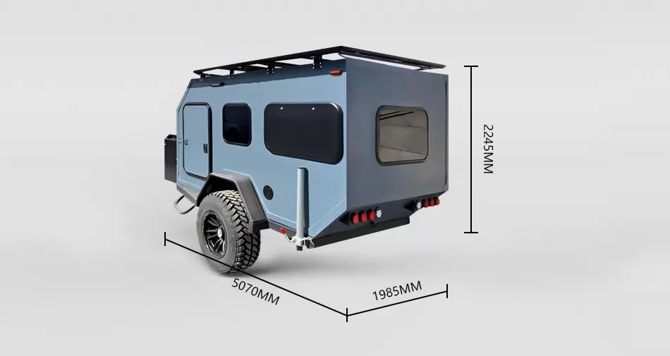 Size of OT-A6 Off-road Caravan