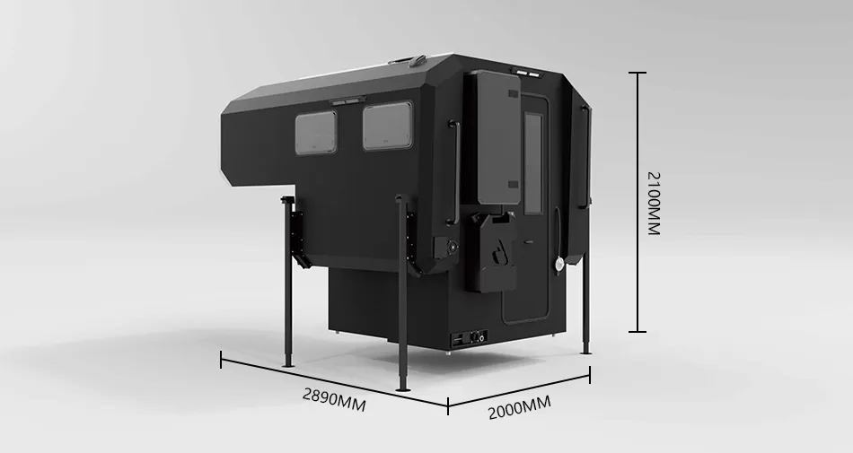 Size of TC-A1 Truck Camper